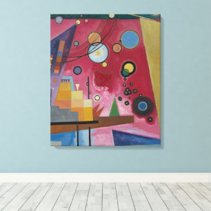 Schweres Rot von Wassily Kandinsky Leinwanddruck