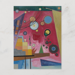 Schweres Rot von Wassily Kandinsky Postkarte