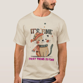 Schweres und weiches T-Shirt mit einem niedlichen 