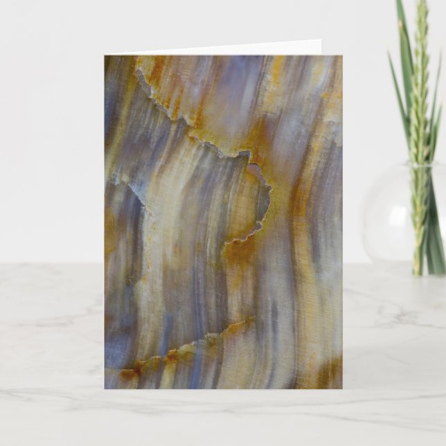 Schweres versteinertes Holz Karte (Vorderseite)