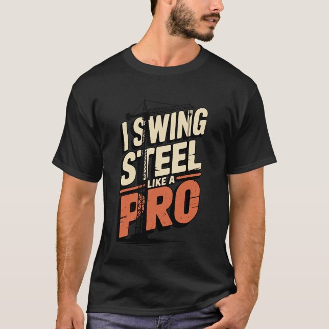 Schwergeräte-Profi-Kranführer T-Shirt (Vorderseite)