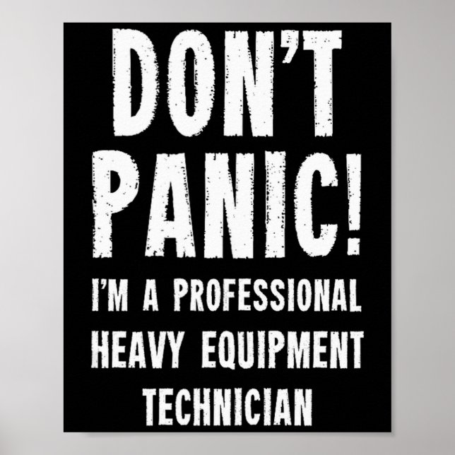 Schwergeräte-Techniker Tank Top  Poster (Vorne)