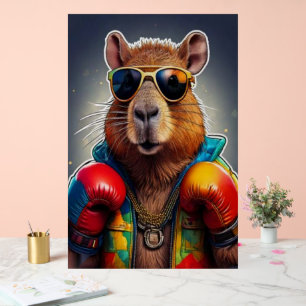 Schwergewichts-Box-Champion Digitale Pop-Art Acrylschild