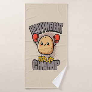 Schwergewichts-Kartoffel-Champ-Boxen-Kartoffel Badhandtuch Set