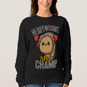Schwergewichts-Kartoffel-Champ-Boxen-Kartoffel Sweatshirt