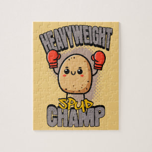 Schwergewichts-Spud-Champ-Boxen-Kartoffel