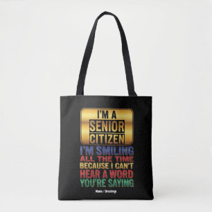Schwerhörig, aber voller Humor Lustiges Geschenk f Tasche