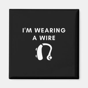 Schwerhörig Ich Trage Ein Hörgerät Mit Kabel Magnet