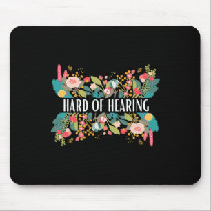 Schwerhörigkeitswarnung und Bewusstseinsdesign für Mousepad