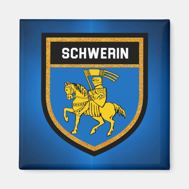 Schwerin Flag Magnet (Vorne)
