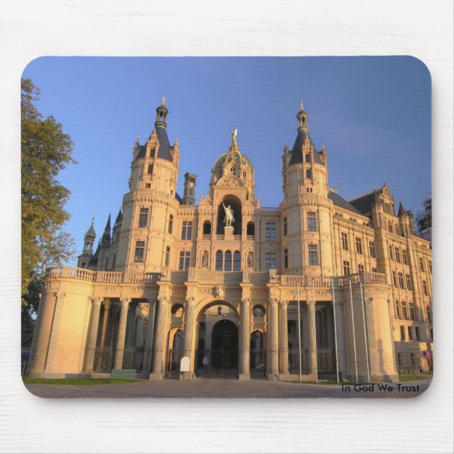 Schwerin-Schloss in Deutschland Mousepad (Vorne)