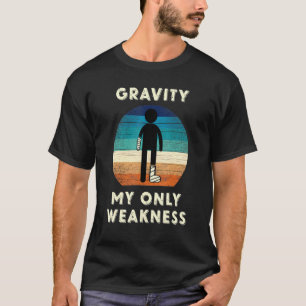 Schwerkraft Die Operation der Leg-Verletzung des T T-Shirt