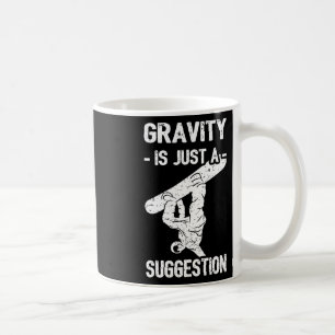 Schwerkraft ist nur ein Hinweis darauf, dass Snowb Kaffeetasse