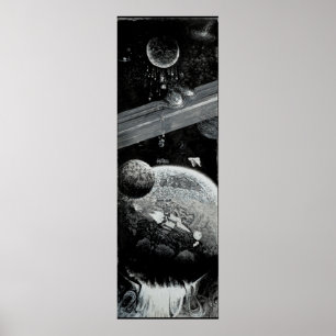 Schwerkraft-Mond Poster