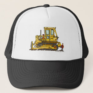 Schwerlast-Bulldozer-Drecksverleger-Bauarbeiter-Mü Truckerkappe