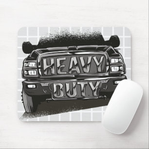 Schwerlast-LKW-Grafik-Gitter-Mauspad Mousepad