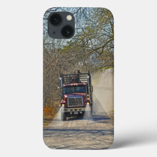 Schwerlastwagen auf einer trostlosen Landstraße title_seo2