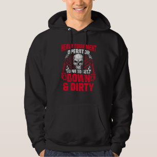 Schwermaschinenbetreiber mit schmutziger Witterung Hoodie