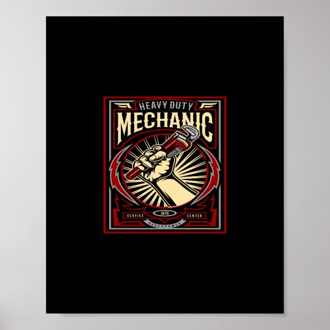 Schwermechaniker Poster (Vorne)