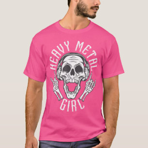Schwermetall-Girl-Shirt-Hartgestein-Metalhead m T-Shirt