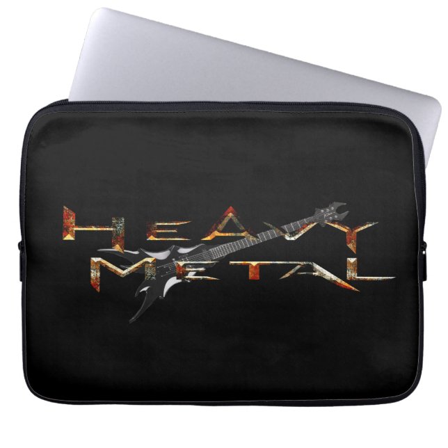 Schwermetall Laptopschutzhülle (Vorderseite)