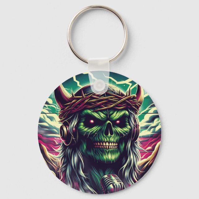 Schwermetall Schlüsselanhänger (Vorderseite)