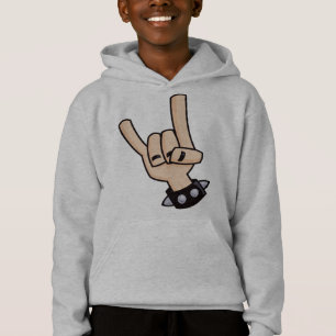 Schwermetall-Teufelshorne Hoodie