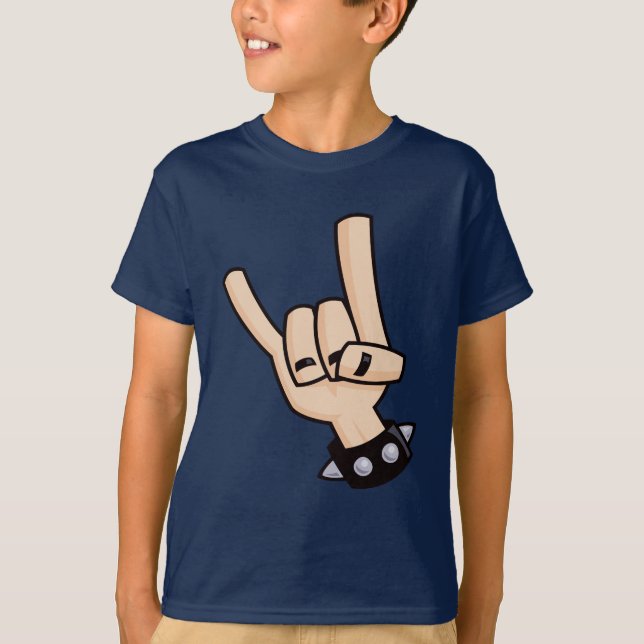Schwermetall-Teufelshorne T-Shirt (Vorderseite)