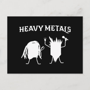 Schwermetalle Postkarte