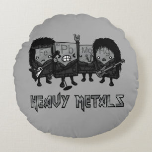 Schwermetalle Rundes Kissen