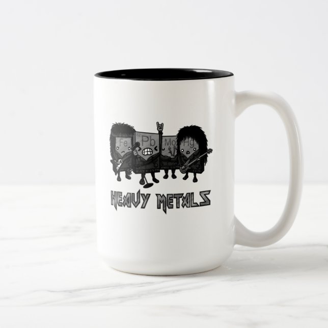 Schwermetalle Zweifarbige Tasse (Rechts)