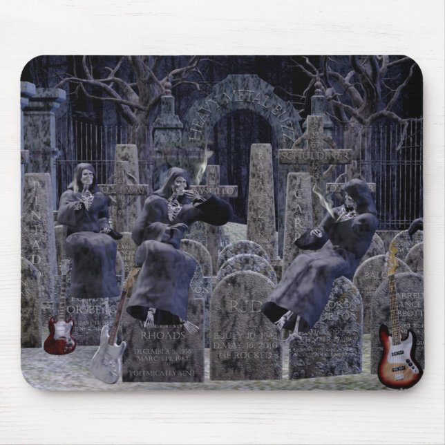Schwermetallsummen-Friedhof mousepad (Vorne)