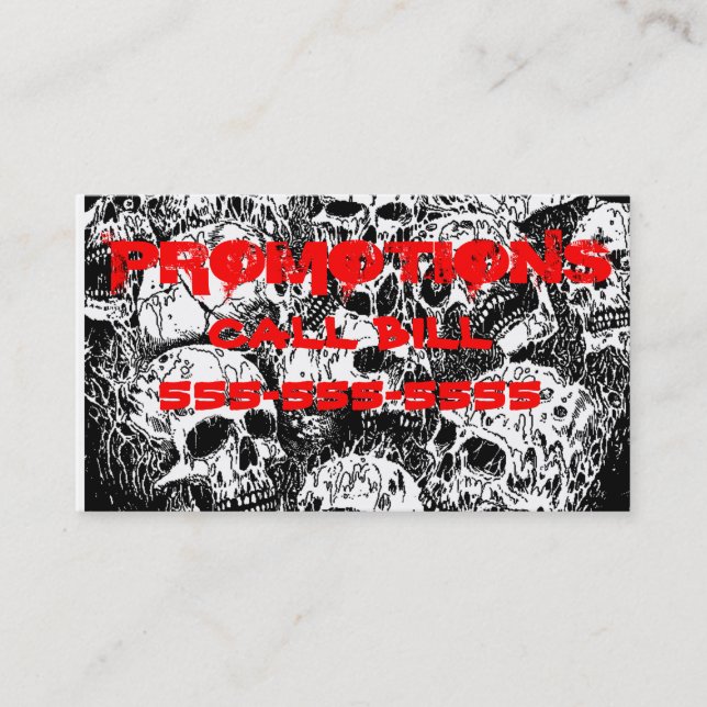 SchwermetallVisitenkarte 2 Visitenkarte (Vorderseite)