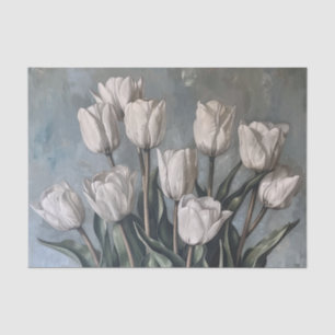 Schwermütige florale Tulpen Seidenpapier