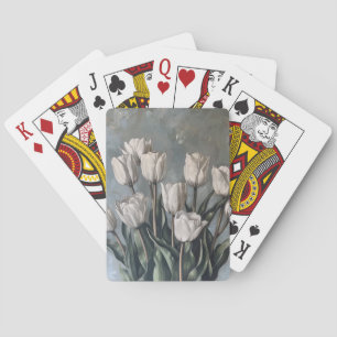 Schwermütige florale Tulpen Spielkarten