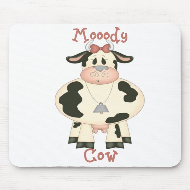 Schwermütige Kuh Mousepad (Vorne)