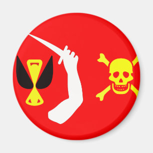Schwermütige Piratenflagge Christophers Magnet