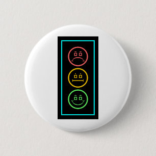 Schwermütiger Neonstoplight Button