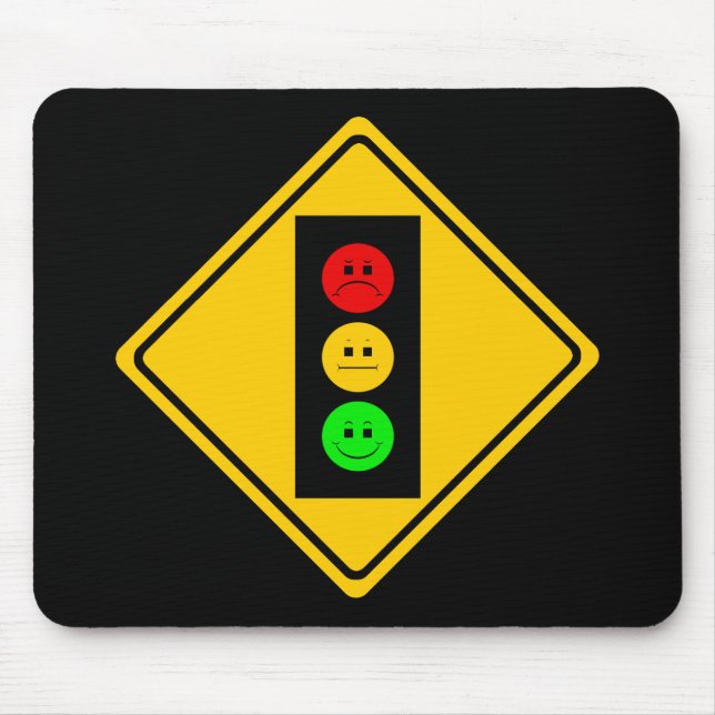 Schwermütiger Stoplight voran Mousepad (Vorne)