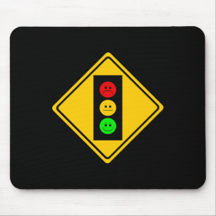 Schwermütiger Stoplight voran Mousepad