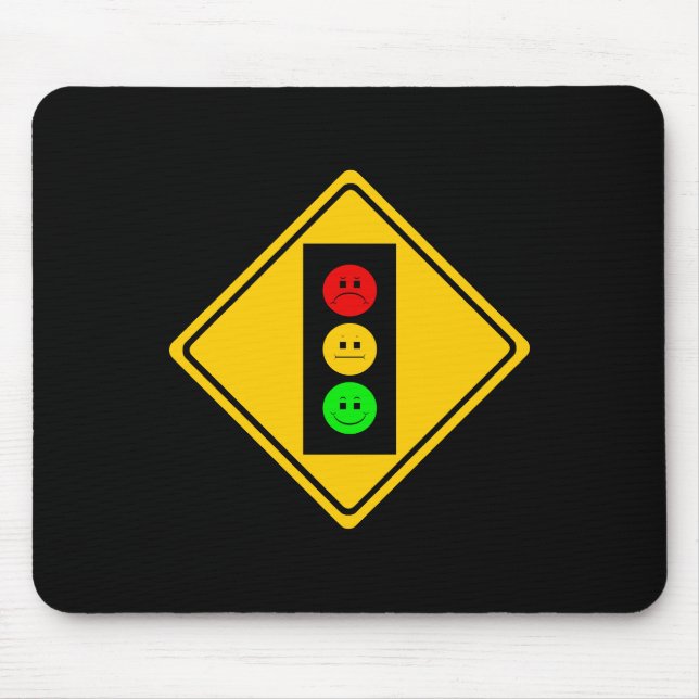 Schwermütiger Stoplight voran Mousepad (Vorne)