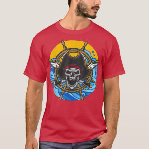 Schwert und Skull Pirate Skeleton T - Shirt