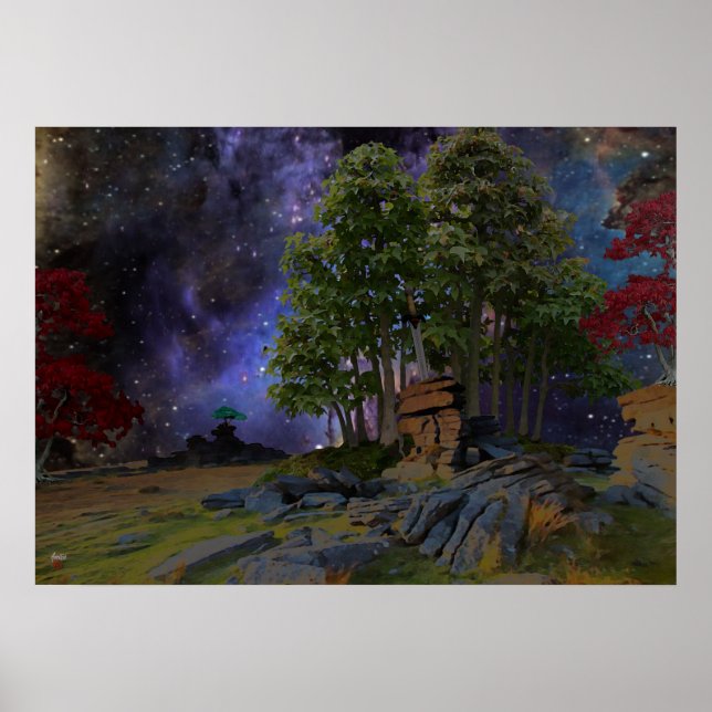 Schwert und Stein Poster (Vorne)