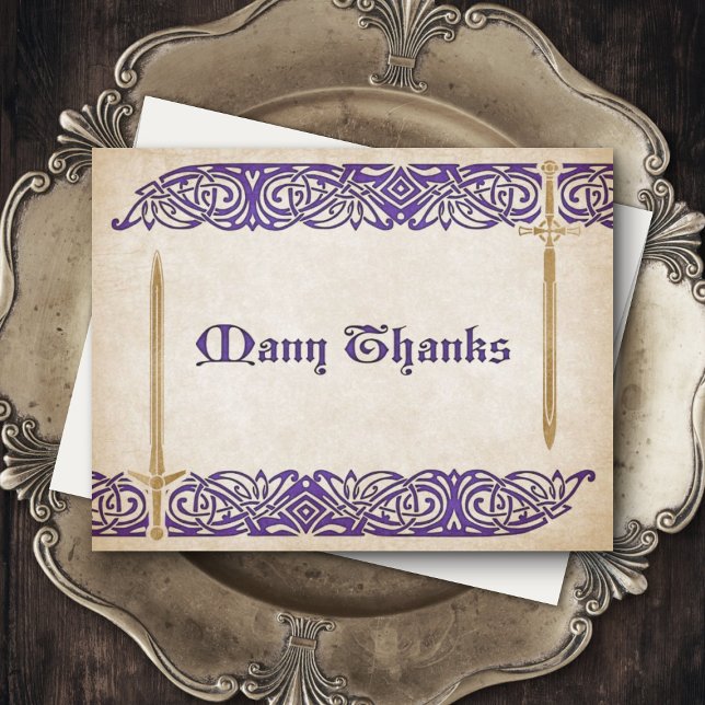 Schwerter Celtic Wedding Dankeskarte (Von Creator hochgeladen)