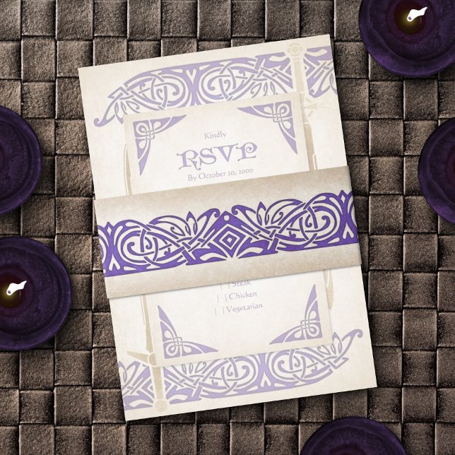 Schwerter Celtic Wedding Einladungsbanderole (Von Creator hochgeladen)