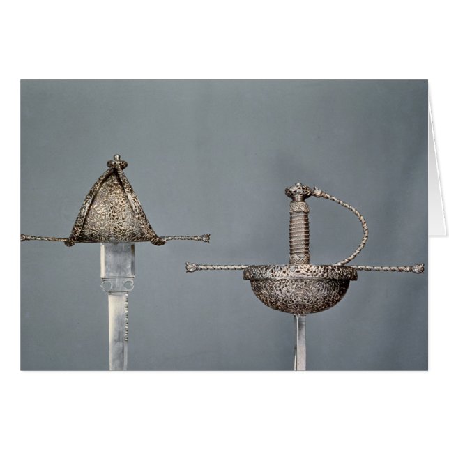 Schwerter: Schale-hilted Rapier des gemeißelten (Vorderseite (Horizontal))