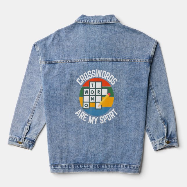 Schwerter sind mein Sport, Puzzletöner Jeansjacke (Rückseite)