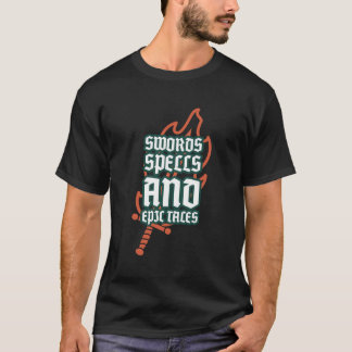 Schwerter, Zauber und Epic Tales Larping T-Shirt