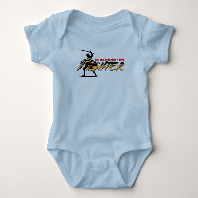 Schwertkämpfer |  baby strampler (Vorderseite)