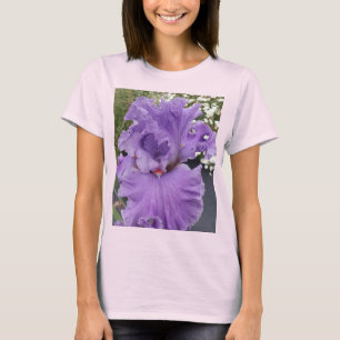 Schwertlilie Blumen Lila Lavendel Flieder Floral T-Shirt